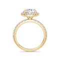 Veronica 18k Yellow Gold Round Halo