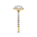 Veronica 18k Yellow Gold Round Halo