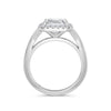Vicky Platinum Asscher Halo