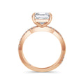 Vicky 18k Rose Gold Asscher Diamond Band
