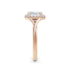 Vicky 18k Rose Gold Asscher Halo
