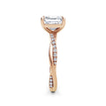 Vicky 18k Rose Gold Asscher Diamond Band