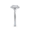 Vicky 18k White Gold Asscher Halo