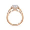 Vicky 18k Rose Gold Cushion Halo