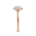 Vicky 18k Rose Gold Cushion Halo