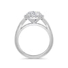 Vicky 18k White Gold Cushion Halo
