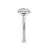 Vicky 18k White Gold Cushion Halo
