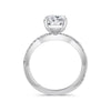 Vicky Platinum Elongated Cushion Diamond Band