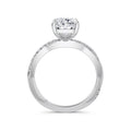 Vicky Platinum Elongated Cushion Diamond Band