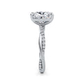 Vicky Platinum Elongated Cushion Diamond Band