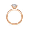 Vicky 18k Rose Gold Elongated Cushion Diamond Band