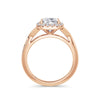 Vicky 18k Rose Gold Elongated Cushion Halo