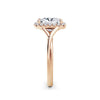 Vicky 18k Rose Gold Elongated Cushion Halo