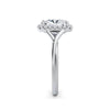 Vicky 18k White Gold Elongated Cushion Halo