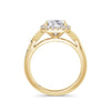 Vicky 18k Yellow Gold Elongated Cushion Halo
