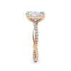 Vicky 18k Rose Gold Emerald Diamond Band