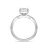 Vicky 18k White Gold Emerald Diamond Band