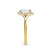 Vicky 18k Yellow Gold Emerald Halo