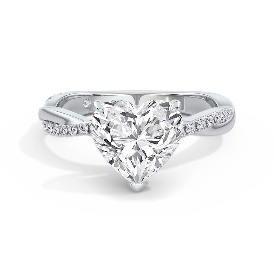 Vicky Platinum Heart Diamond Band