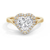 Vicky 18k Yellow Gold Heart Halo