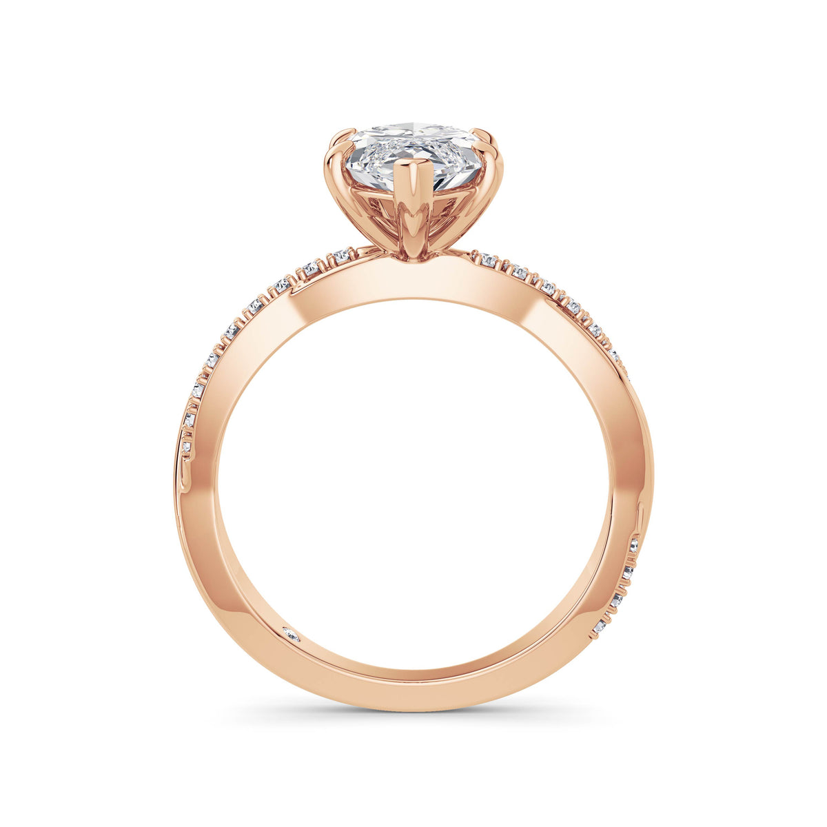 Vicky 18k Rose Gold Marquise Diamond Band