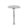 Vicky 18k White Gold Marquise Halo
