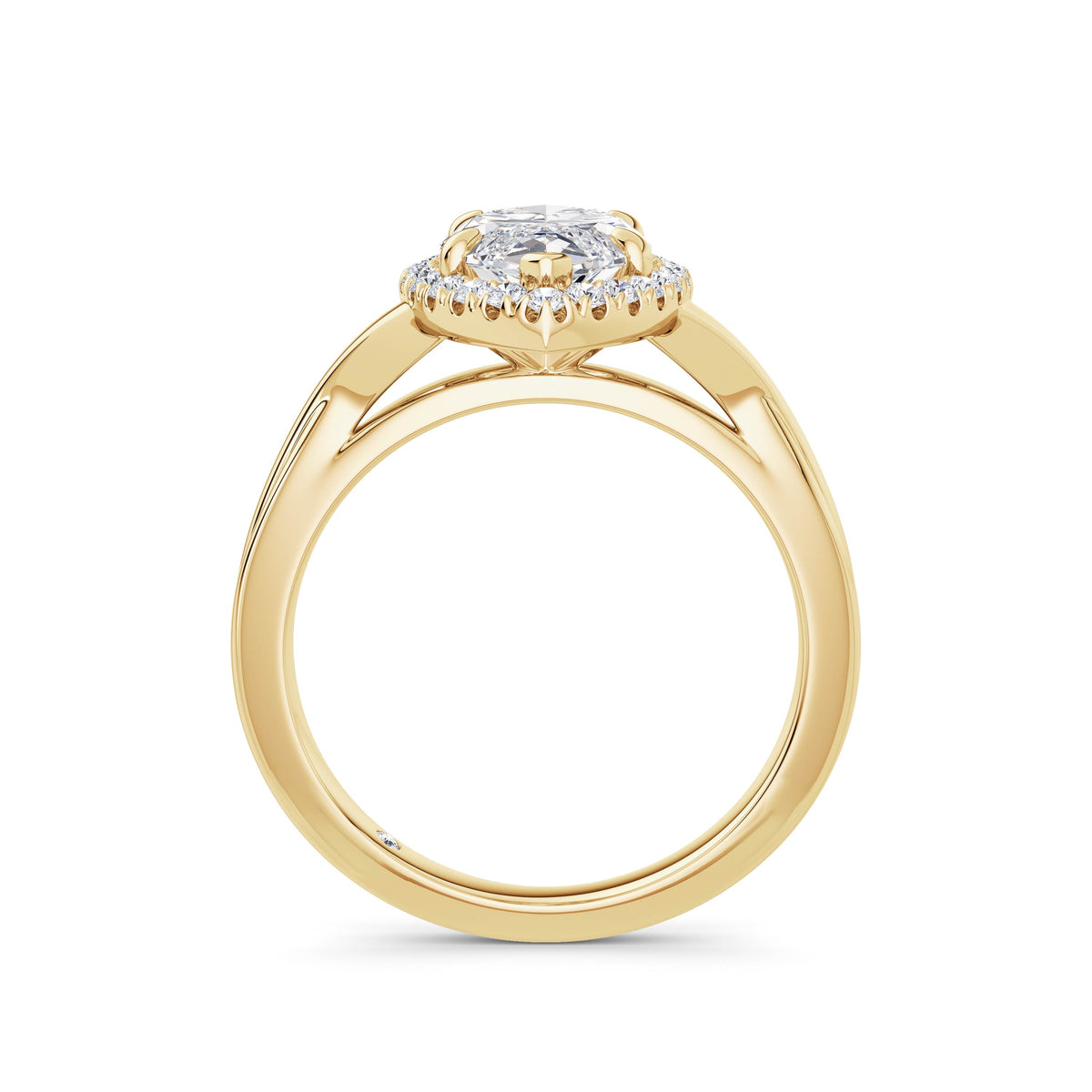 Vicky 18k Yellow Gold Marquise Halo