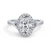 Vicky Platinum Oval Halo