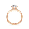 Vicky 18k Rose Gold Oval Diamond Band