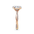 Vicky 18k Rose Gold Oval Diamond Band