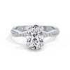 Vicky 18k White Gold Oval Diamond Band