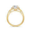 Vicky 18k Yellow Gold Oval Halo