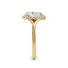 Vicky 18k Yellow Gold Oval Halo