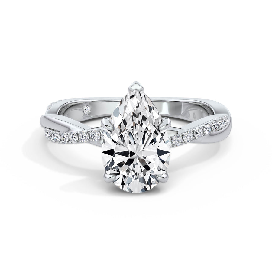 Vicky Platinum Pear Diamond Band