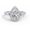 Vicky Platinum Pear Halo