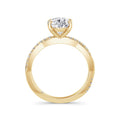 Vicky 18k Yellow Gold Pear Diamond Band