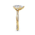 Vicky 18k Yellow Gold Pear Diamond Band