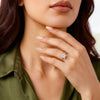 Vicky 18k Rose Gold Princess Diamond Band model