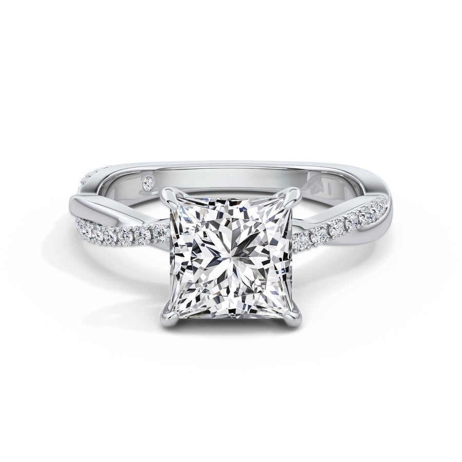 Vicky Platinum Princess Diamond Band