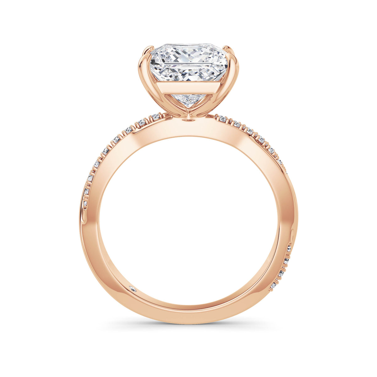 Vicky 18k Rose Gold Princess Diamond Band