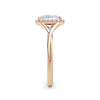 Vicky 18k Rose Gold Princess Halo