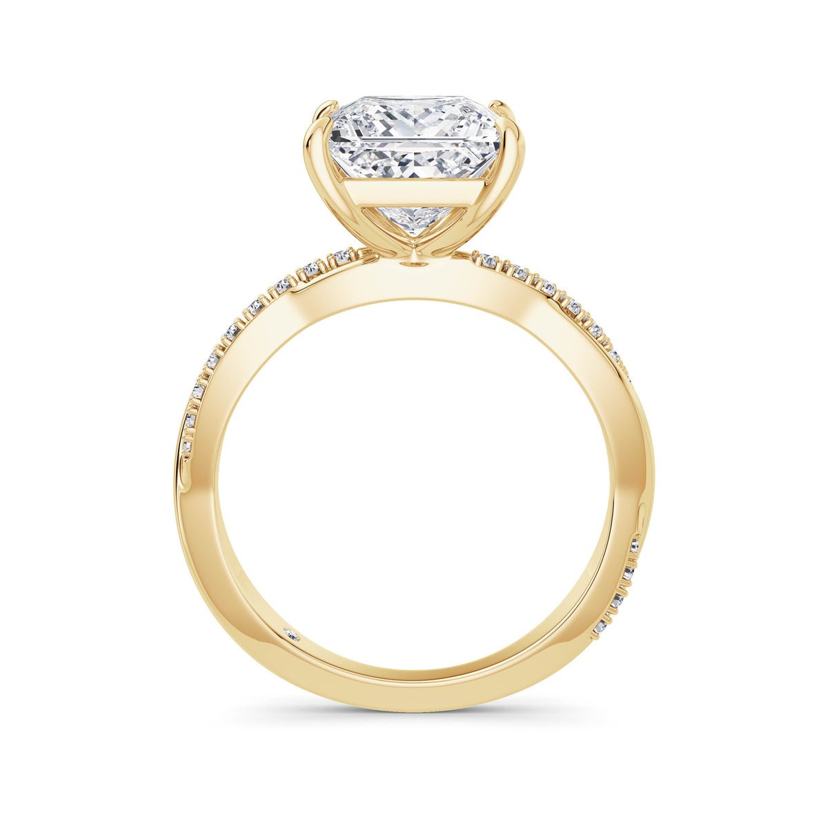 Vicky 18k Yellow Gold Princess Diamond Band