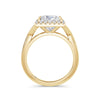 Vicky 18k Yellow Gold Princess Halo