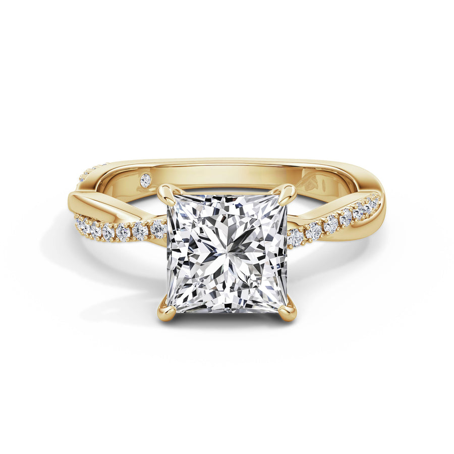 Vicky 18k Yellow Gold Princess Diamond Band