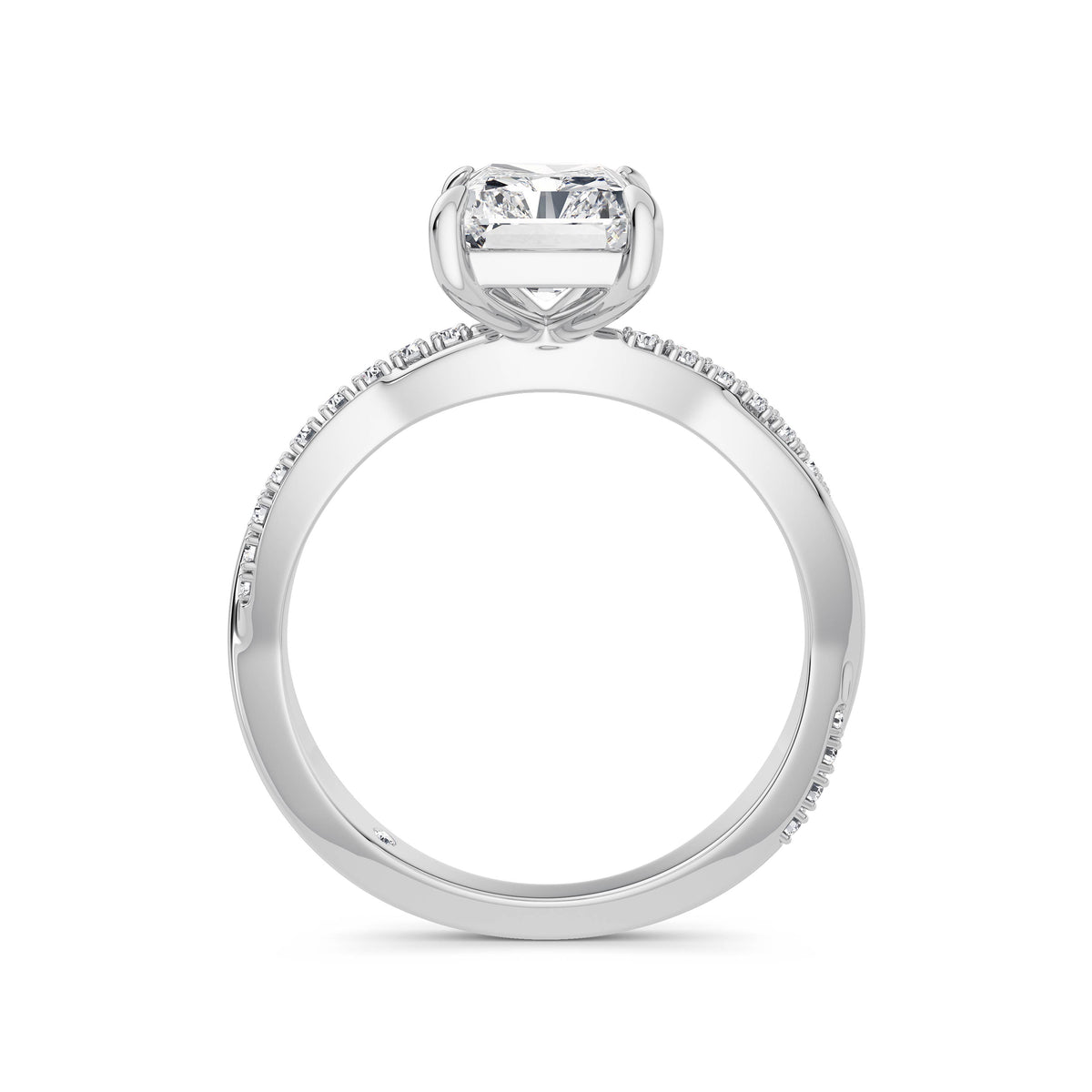 Vicky Platinum Radiant Diamond Band