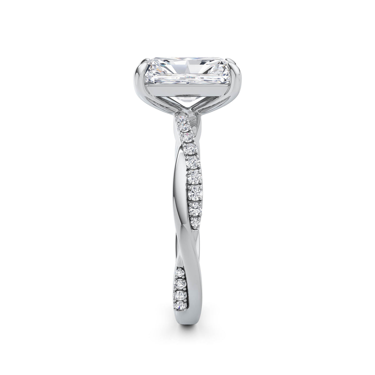 Vicky Platinum Radiant Diamond Band