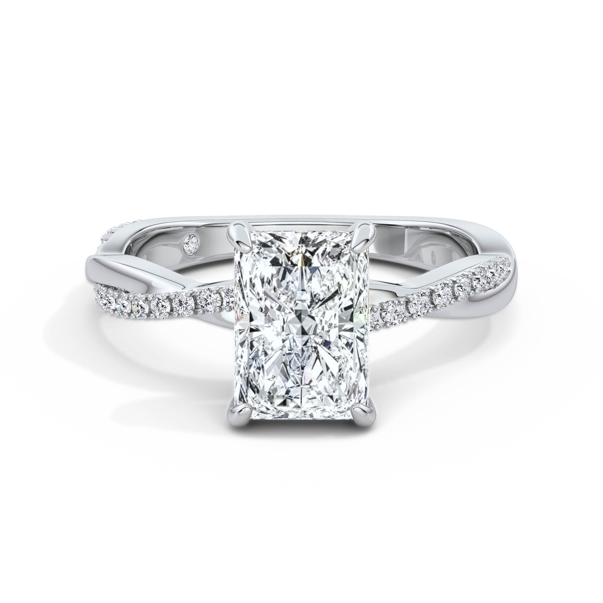 Vicky Platinum Radiant Diamond Band