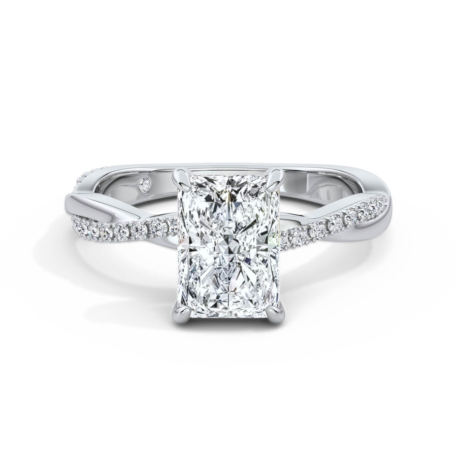 Vicky Platinum Radiant Diamond Band