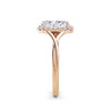 Vicky 18k Rose Gold Radiant Halo