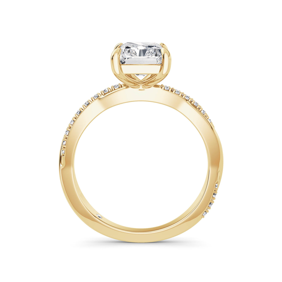 Vicky 18k Yellow Gold Radiant Diamond Band